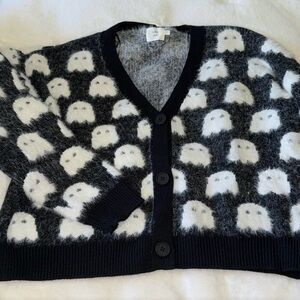 NWT Luna Ivy Halloween Ghost‎ Cardigan